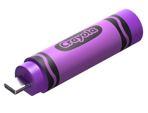 Memorias USB | SANDISK SDCZIC-256G-G46V — Memoria USB Crayola, 256GB, USB-C 3.0, Morado