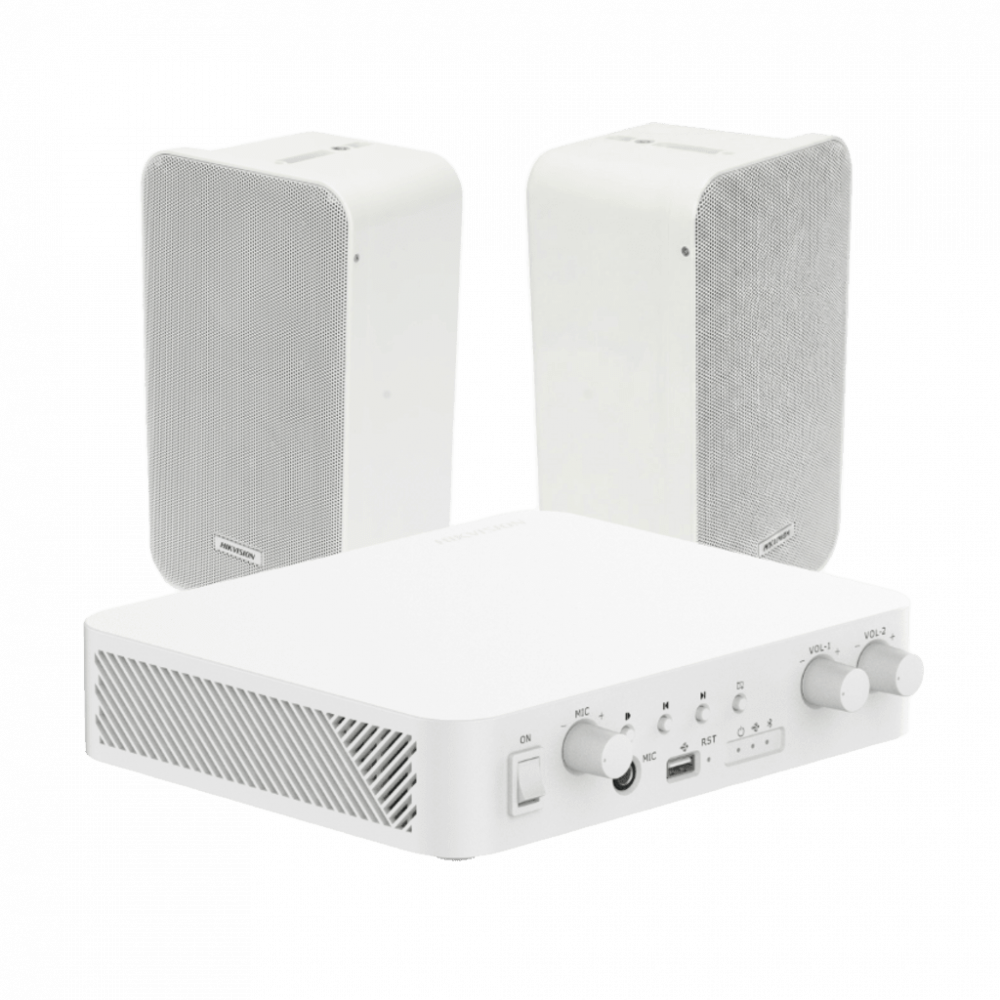 Ecualizadores / Crossover / Amplificadores | HIKVISION DS-QAE-KIT-0420G — Amplificador de Audio , Inalámbrico, 2 Canales, Bluetooth, 100V