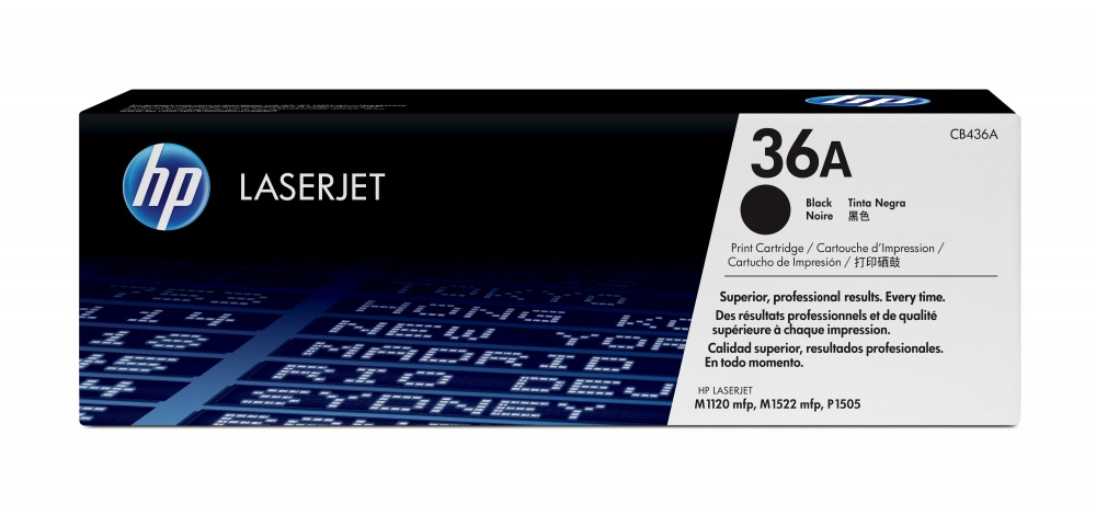 Tóner | HP CB436A — Tóner 36A Negro, 2.000 Páginas