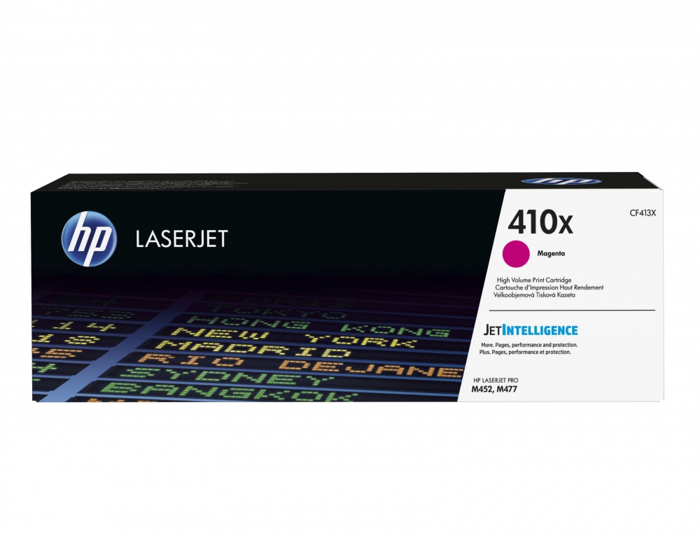Tóner | HP CF413X — Tóner 410X Magenta Alto Rendimiento Magenta, 5.000 Páginas