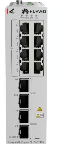 Switches | HUAWEI S210I-8T4SX — Switch , 8 Puertos Gigabit Ethernet 10/100/1000, 2 Puertos SFP, 2 Puertos SFP+, 60 Gbit/s, 8000 Entradas, Administrado