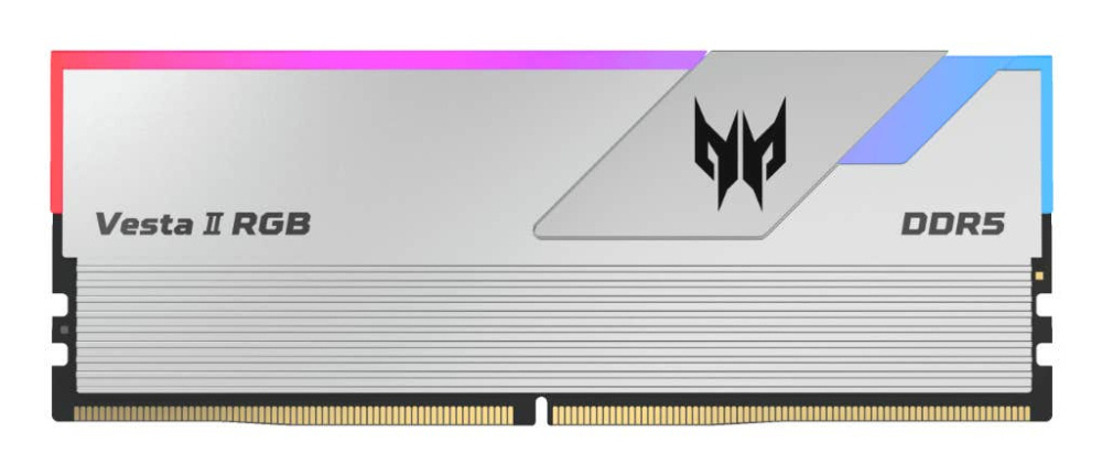 Memorias RAM para PC | ACER BL.9BWWR.364 — Kit Memoria RAM Vesta II DDR5, 7200MHz, 32GB - 2 x 16GB, CL34, XMP, Plata