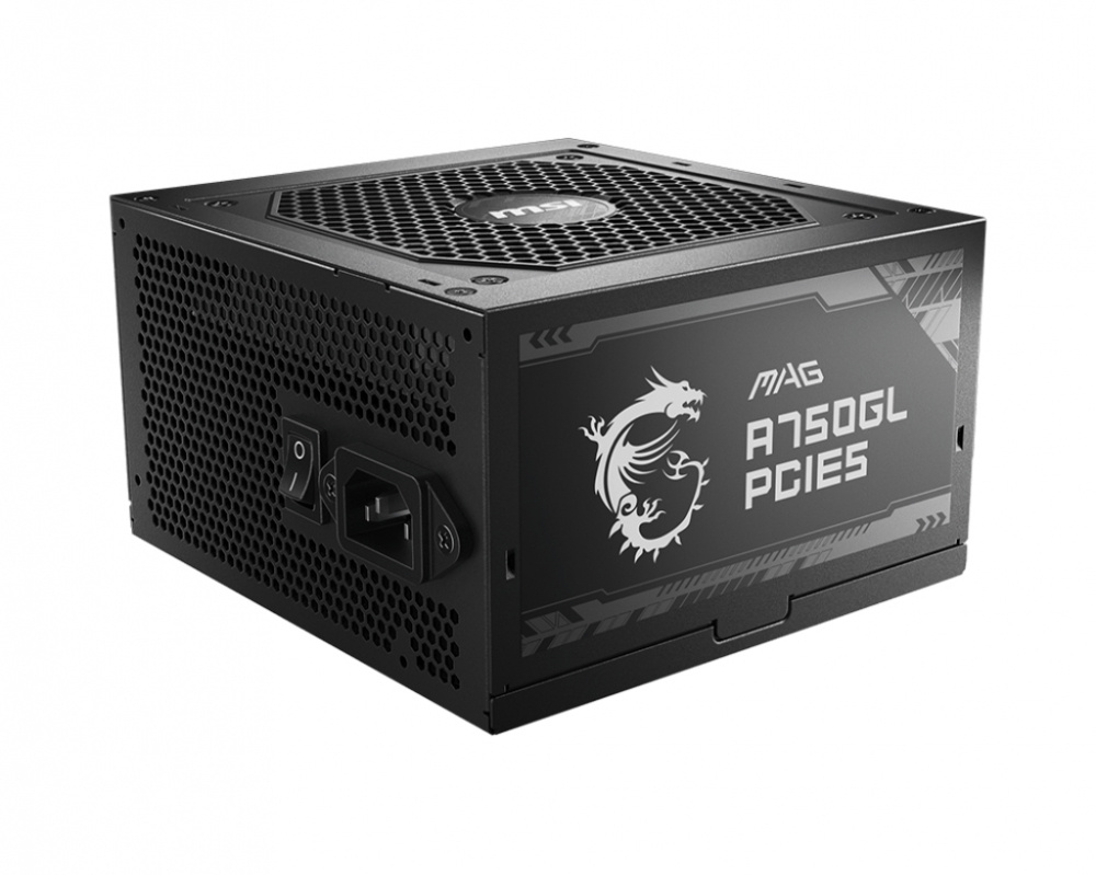 Fuentes de Poder para PC's | MSI MAG A750GL PCIE5 — Fuente de Poder 80 PLUS Gold ATX, Modular, 24-pin ATX, 12VHPWR, 120mm, 750W
