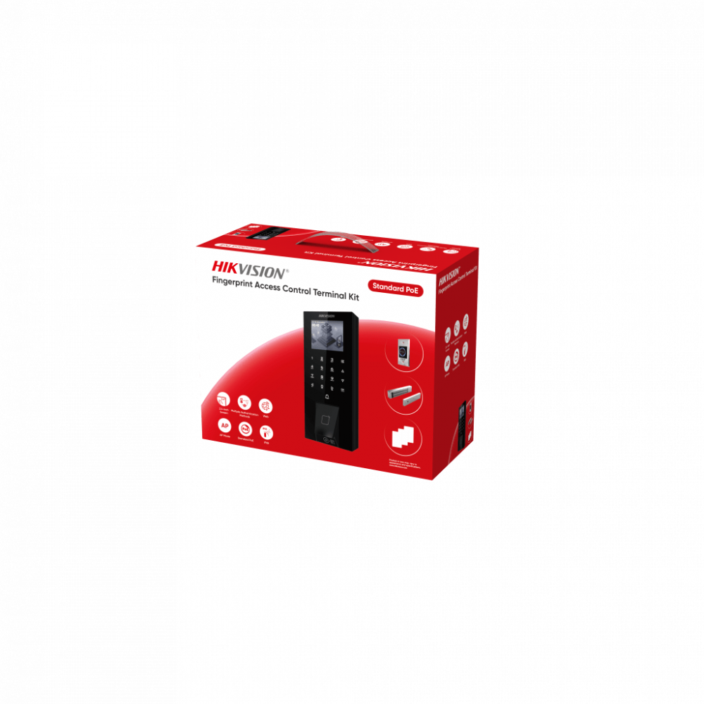 Control de Acceso y Asistencia Biométrico | HIKVISION DS-KAS807 — Control de Acceso y Asistencia Biométrico , 5.000 Huellas, 5.000 Tarjetas, USB/RS-485/RJ-45