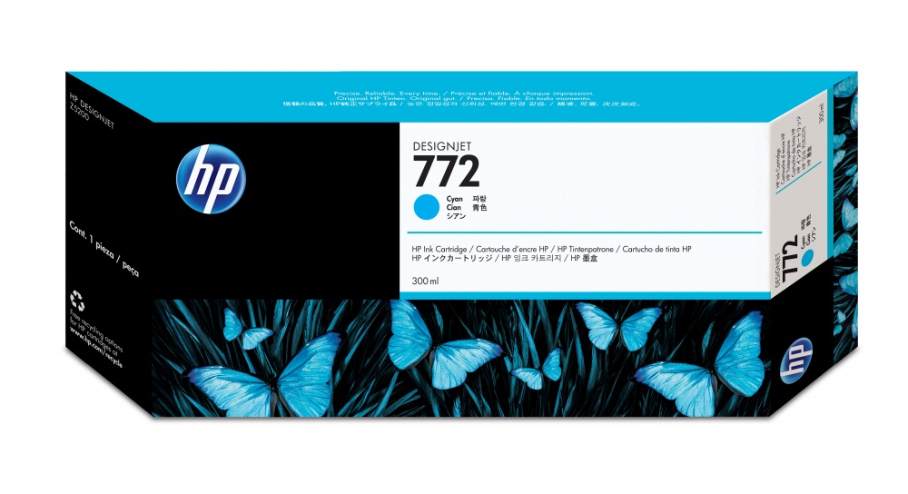 Cartuchos | HP CN636A — Cartucho 772 Cian Original 300ml
