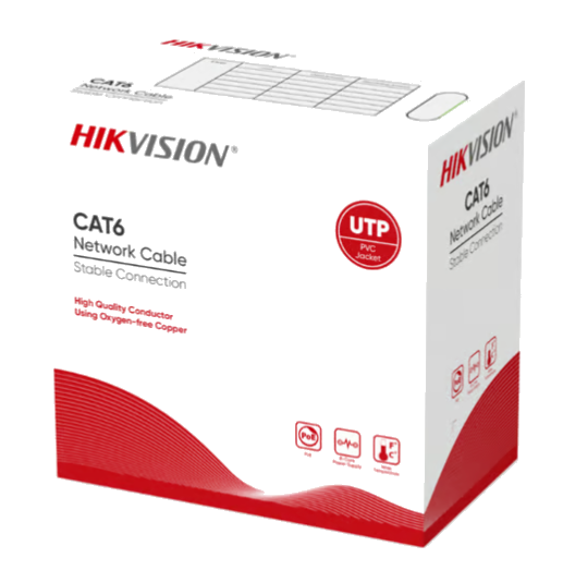 Bobinas de Cable Coaxial | HIKVISION DS-1LN6UZC0B — Bobina de Cable Coaxial, 24 AWG, 305 Metros