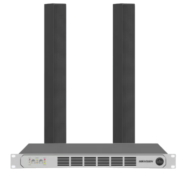 Ecualizadores / Crossover / Amplificadores | HIKVISION DSQAPKIT2 — Amplificador de Audio , Alámbrico, 2 Canales, Euroblock, 100 - 240V, Incluye 2 Bocinas