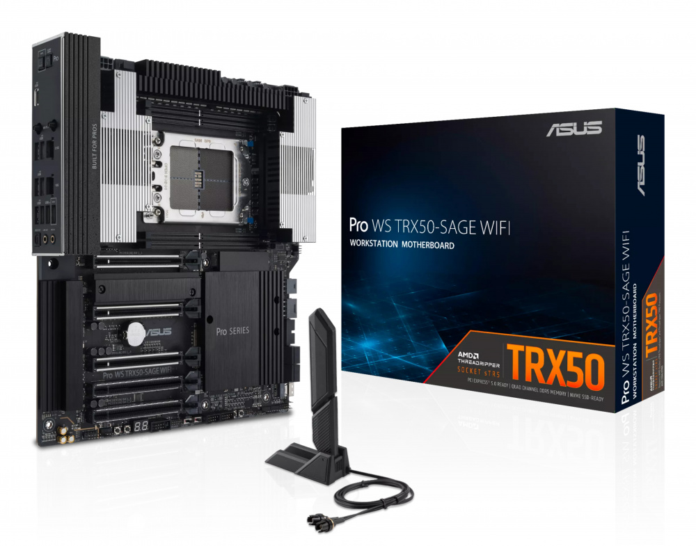 Tarjetas Madre | ASUS 90MB1FZ2-MUVAY0 — Tarjeta Madre Pro WS TRX50 SAGE WIFI, ATX, Socket sTR5, AMD TRX50, 1TB DDR5, para AMD
