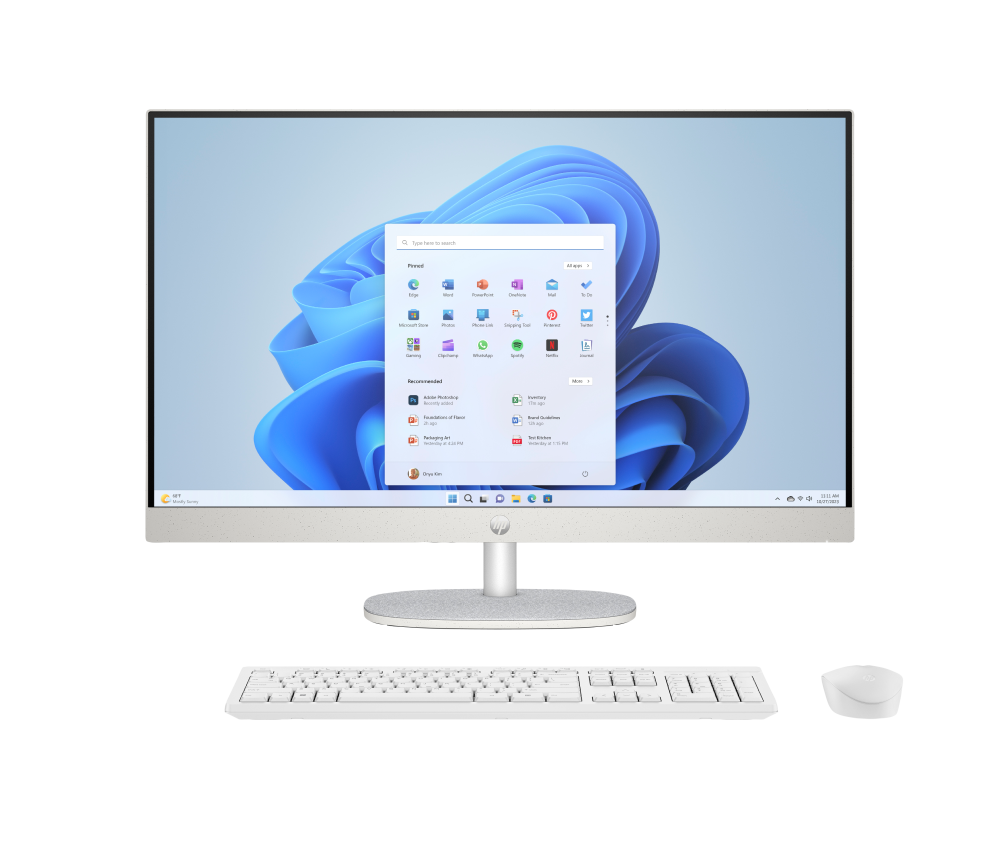 All in One | HP BM6V9LA-V1 — BM6V9LA All-in-One 27", AMD Ryzen 5 7520U, 16GB, 1TB SSD, Windows 11 Home