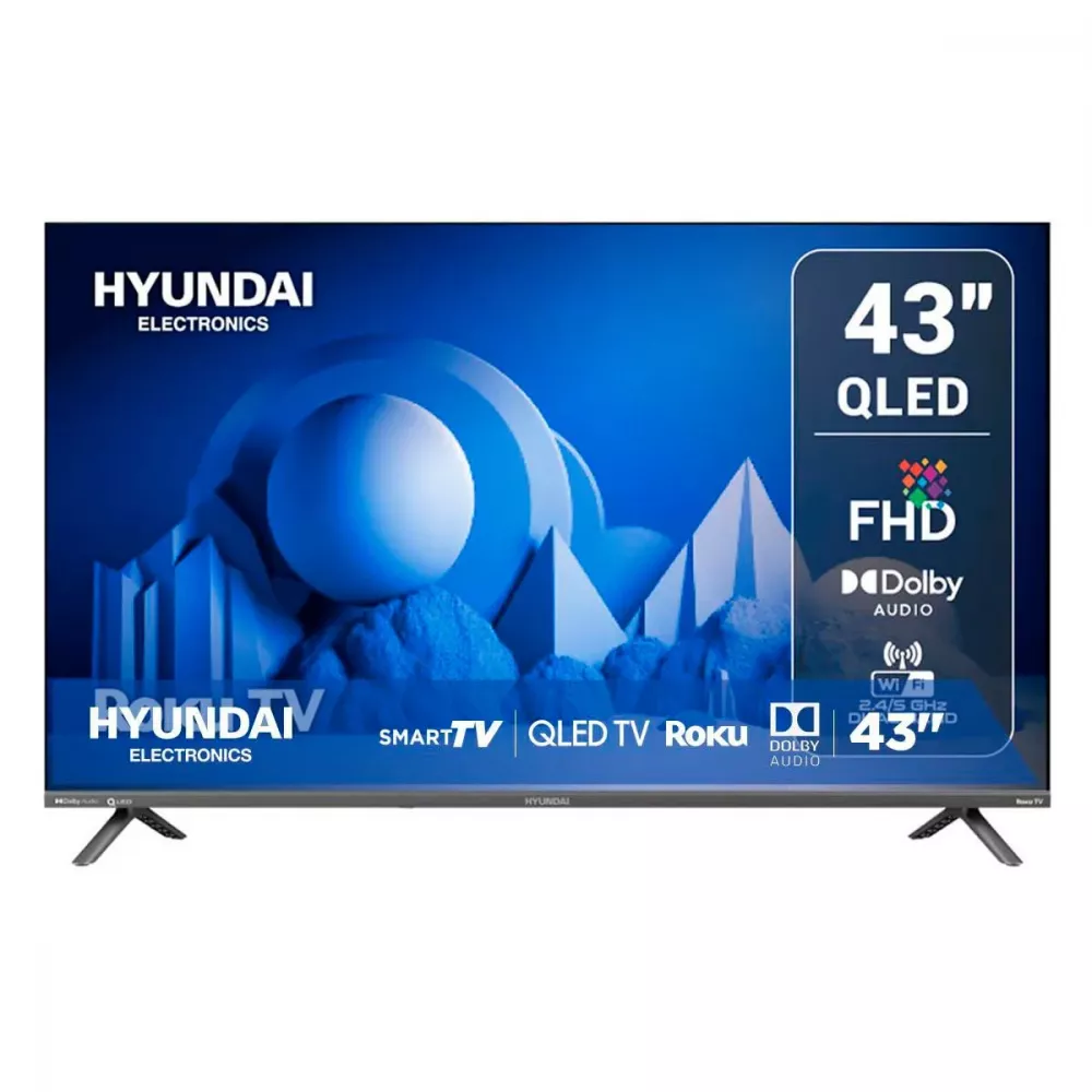 Pantallas | HYUNDAI HYLED-4327QR — Smart TV QLED HYLED4327QR 43", Full HD, Negro