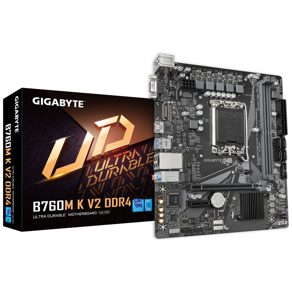 Tarjetas Madre | GIGABYTE B760M K V2 — Tarjeta Madre , Micro-ATX, LGA 1700, Intel B760, 64GB DDR4, HDMI/DP para Intel