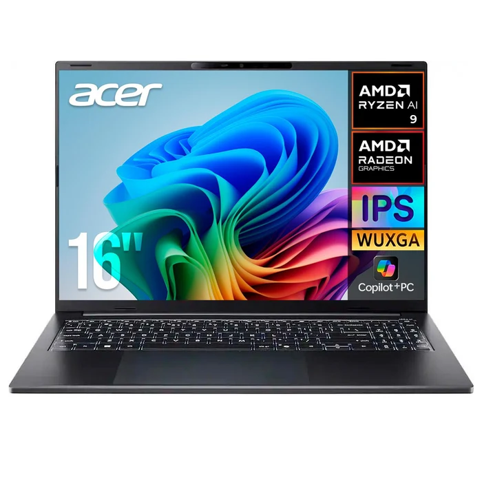 Laptops | ACER NX.JY5AA.001-ROW — Laptop Swift Go 16 AI, 16" 1920x1200 Táctil, AMD Ryzen AI 9 465, 32GB, 1TB SSD, Windows 11 Home, Inglés