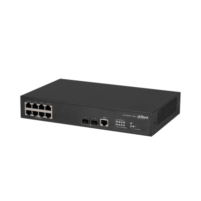 Switches | DAHUA DH-AS4300-8GT2GF — Switch Gigabit Ethernet AS4300 8 Puertos 10/100/1000 + 2 Puertos SFP, 20 Gbit/s, 16.000 Entradas - Administrable
