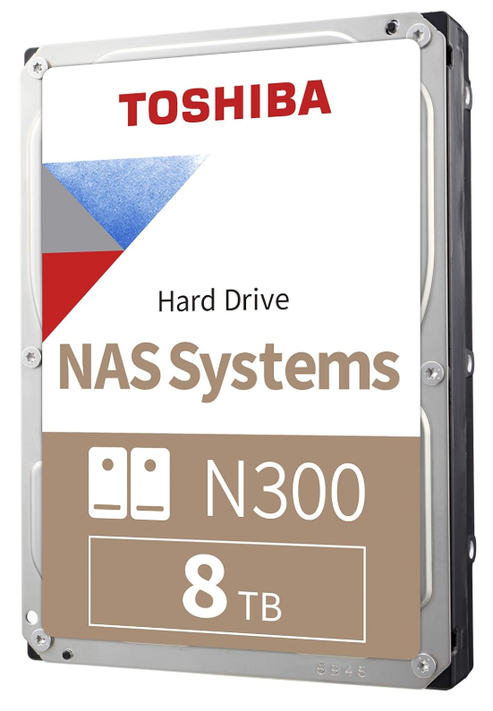 Discos Duros para NAS | TOSHIBA HDWG780XZSTA — Disco Duro para NAS N300 3.5", 8TB, SATA III, 6 Gbit/s, 7200RPM 256MB Caché