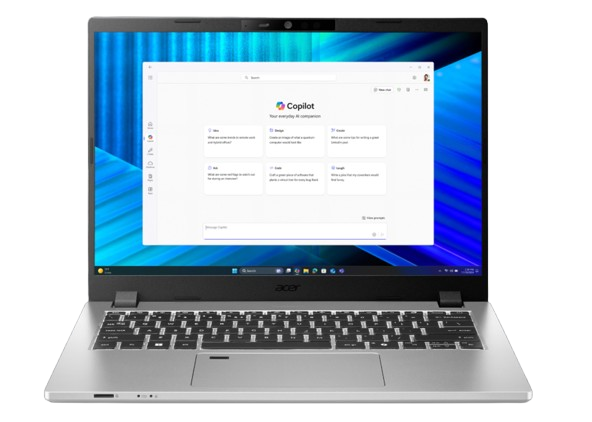 Laptops | ACER NX.BN1AL.003 — Laptop TravelMate P2 14, 14" 1920x1200 WUXGA, Intel Core Ultra 7 255U, 16GB, 512GB SSD, Windows 11 Pro, Español