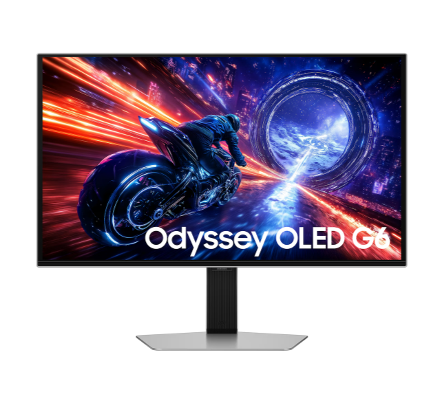 Monitores | SAMSUNG LS27FG602SLXZX — Monitor Gamer Odyssey G6 G60SF QD-OLED 27", 2560x1440, G-Sync/FreeSync, 500Hz, HDMI/DisplayPort, Bocinas Integradas, Gris