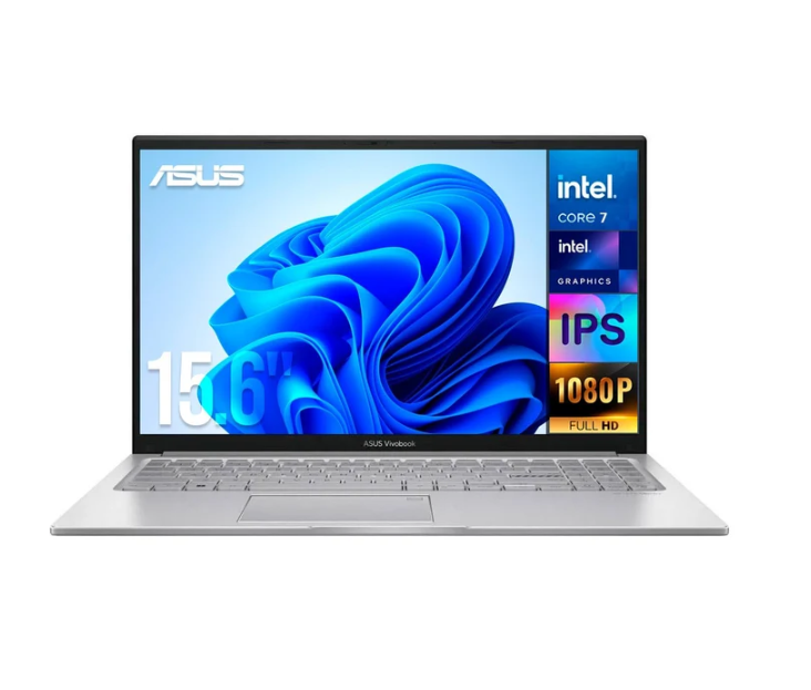 Laptops | ASUS X1504VA-C724512 — Laptop Vivobook 15, 15.6" 1920x1080 Full HD, Intel Core 7 150U, 24GB, 512GB SSD, Windows 11 Home, Español