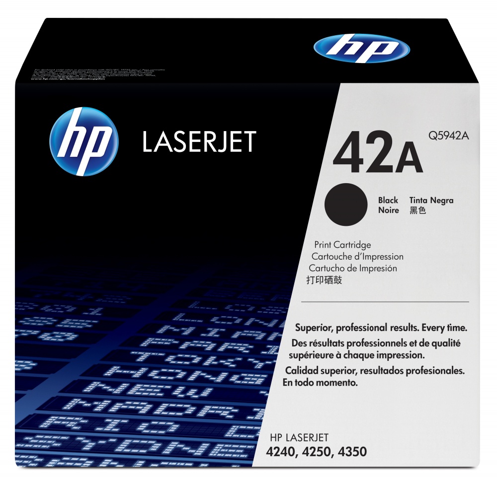 Tóner | HP Q5942A — Tóner 42A Negro, 10.000 Páginas