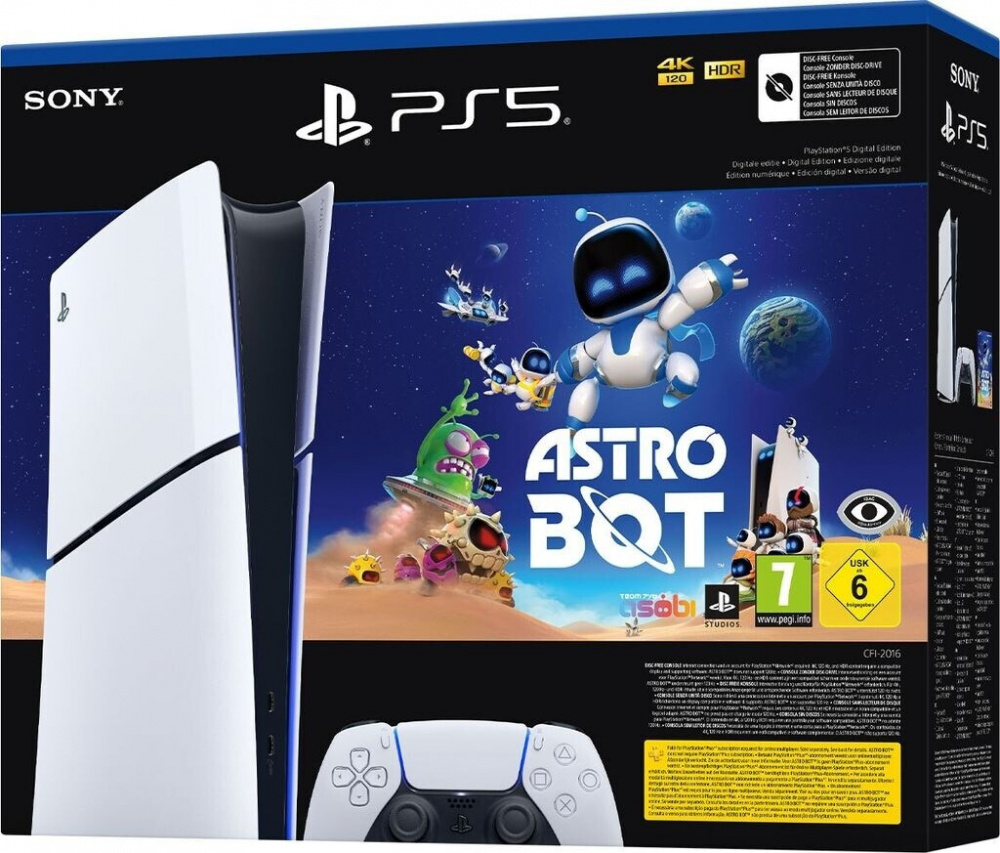 Consolas PlayStation 5 | SONY 1000044177 — PlayStation 5 Slim Digital Astro Bot 1TB, Wi-Fi, Negro/Blanco