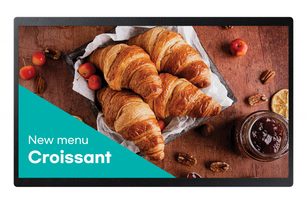 Pantallas Comerciales | SAMSUNG QB24C — Crystal Signage QBC Pantalla Comercial LED 24", Full HD, Negro