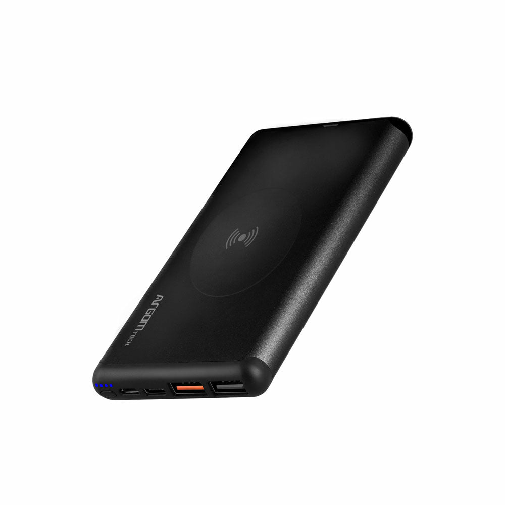 Cargadores Portátiles | ARGOMTECH ARG-PB-1156BK — Cargador Portátil Power Bank S12W, 12Ah, Negro