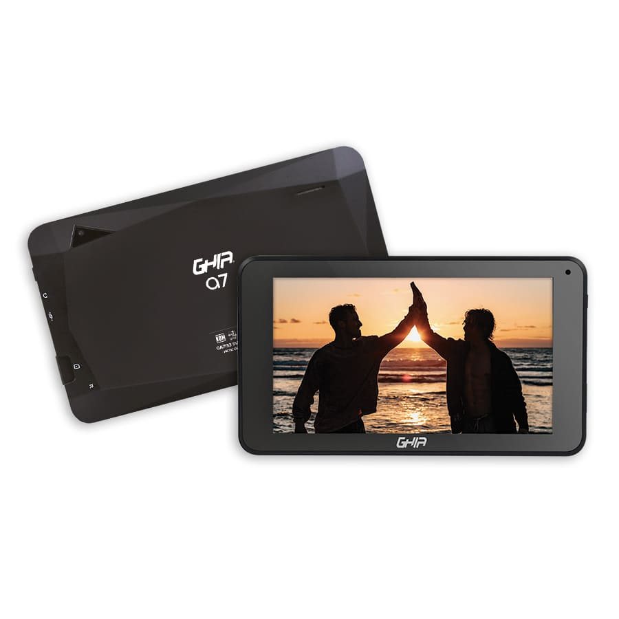 Tablets | GHIA GA7333N26 — Tablet para Niños A7 7" 1024x600, 64GB, 3GB RAM, Android 15, Negro