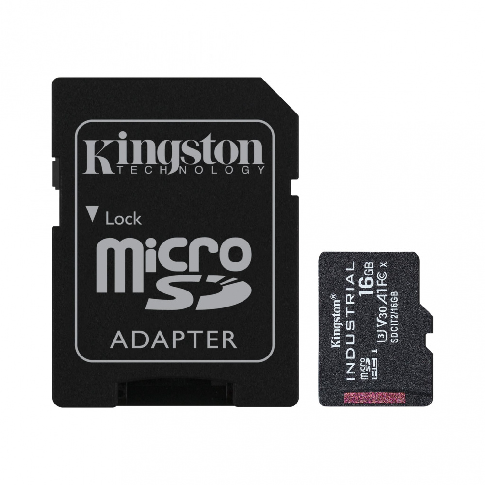 Memorias Flash | KINGSTON SDCIT2/16GB — Memoria Flash , 16GB MicroSDHC UHS-I Clase 10, con Adaptador