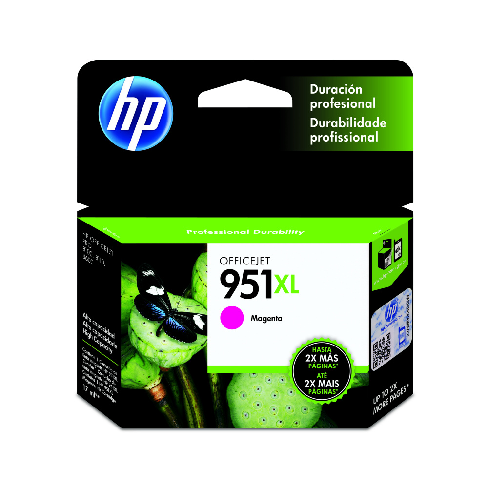 Cartuchos | HP CN047AL — Cartucho 951XL Magenta Original, 1500 Páginas