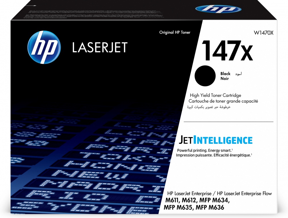 Tóner | HP W1470X — Tóner LaserJet 147X Alto Rendimiento Negro, 25.200 páginas