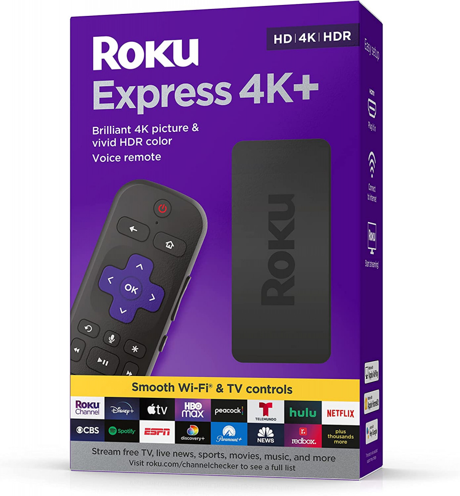 Reproductores para Transmisión Multimedia | ROKU 3941R — Reproductor Multimedia Express 4K, 4K Ultra HD, Wi-Fi, HDMI, MicroUSB
