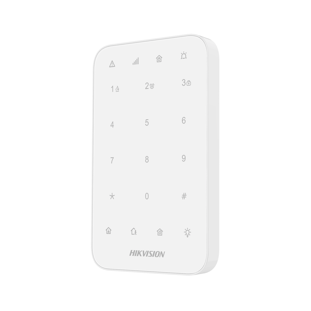 Teclados y Controles Remoto | HIKVISION DS-PK1-E-WB — Teclado , Inalámbrico, Blanco - para Panel de Alarma AXPRO
