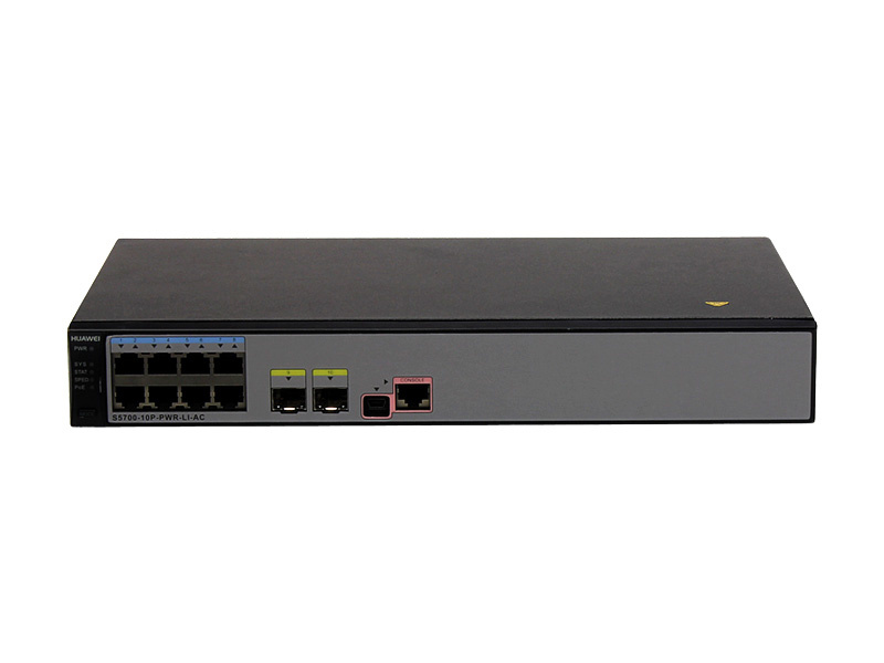 Switches | HUAWEI S5700-10P-PWR-LI-AC — Switch , 8 Puertos Gigabit Ethernet 10/100/1000, 256 Gbit/s, 16000 Entradas, Administrado
