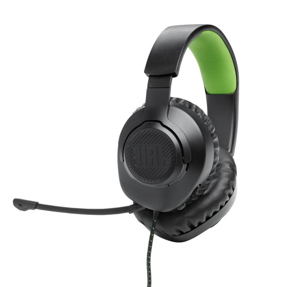 Audífonos | JBL JBLQ100XBLKGRNAM — Audífonos Gamer con Micrófono Quantum 100X Console, Alámbrico, 3.5mm, para PS4/PS5/Xbox One/Xbox Series X|S/Nintendo Switch/PC, Negro