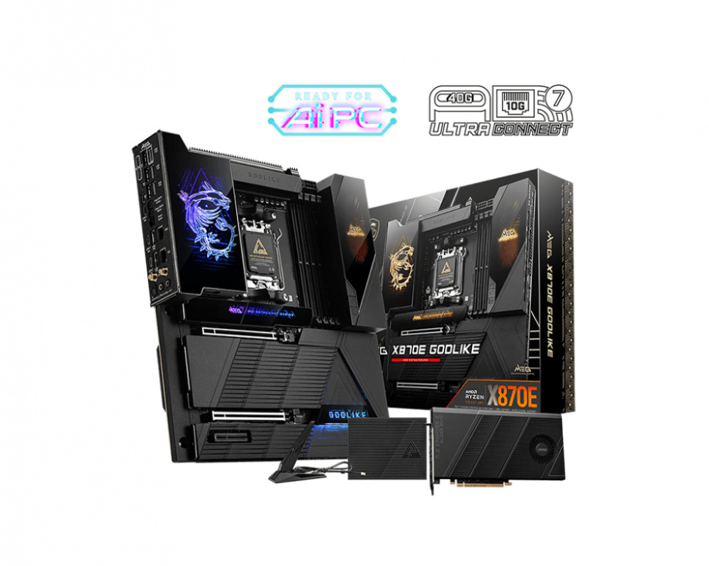 Tarjetas Madre | MSI MEG X870E GODLIKE — Tarjeta Madre , E-ATX, Socket AM5, AMD X870E, 256GB DDR5, DP para AMD