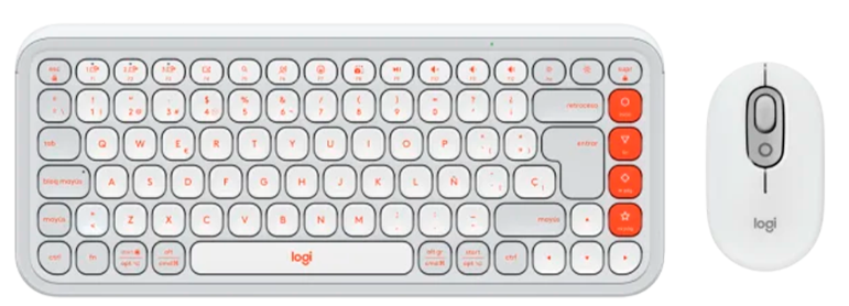 Kits de Teclado y Mouse | LOGITECH 920-013055 — Kit de Teclado y Mouse , Inalámbrico, Bluetooth, Blanco, Español