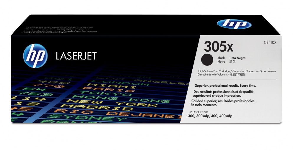 Tóner | HP CE410X — Tóner 305X Alto Rendimiento Negro, 4.000 Páginas