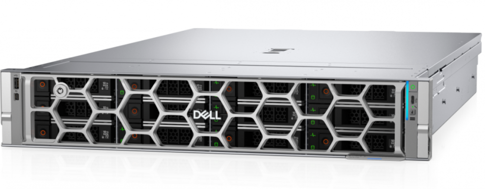 Servidores | DELL 3000201455204.2002 — Servidor PowerEdge R570, Intel Xeon 6511P, 128GB DDR5, 480GB, 3.5", SATA/SAS, 2U - no Sistema Operativo Instalado