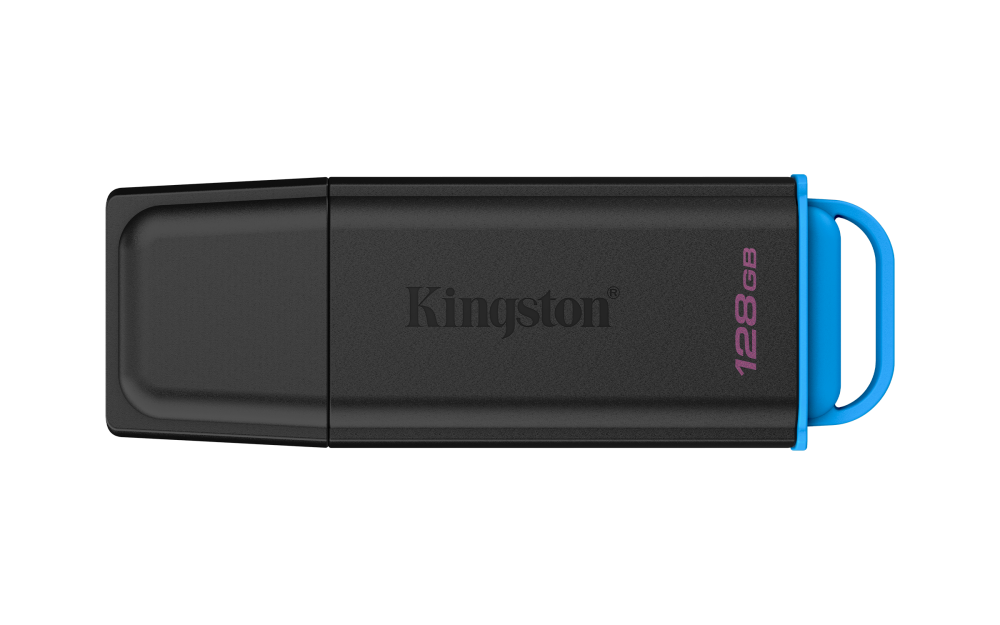 Memorias USB | KINGSTON DTXG2/128GB — Memoria USB DataTraveler Exodia, 128GB, USB-A 3.0, Lectura 100MB/s, Escritura 20MB/s, Negro/Azul