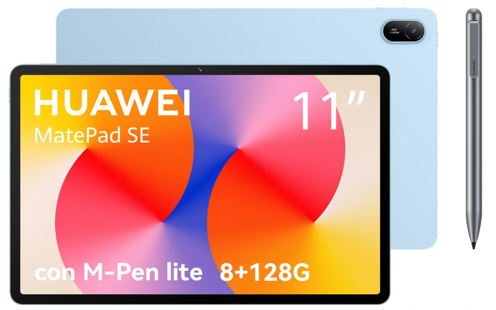 Tablets | HUAWEI 53014GYW — Tablet MatePad SE 11" 1920x1200 WUXGA, 128GB, 8GB RAM, HarmonyOS, Azul