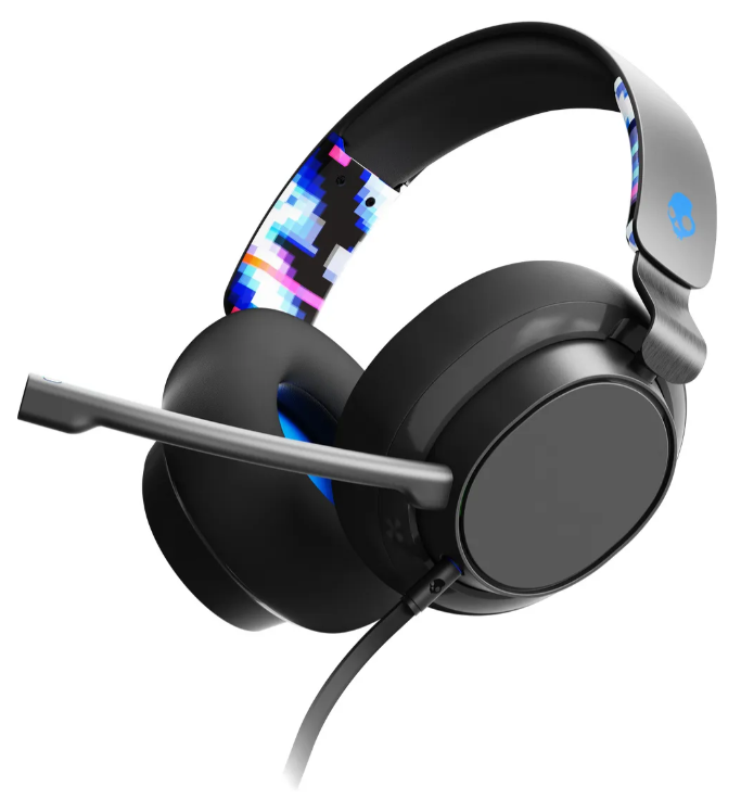 Audífonos | SKULLCANDY 810045687322 — Audífonos con Micrófono SLYR, Cancelación de Ruido, Alámbrico, 3.5mm, Negro/Azul