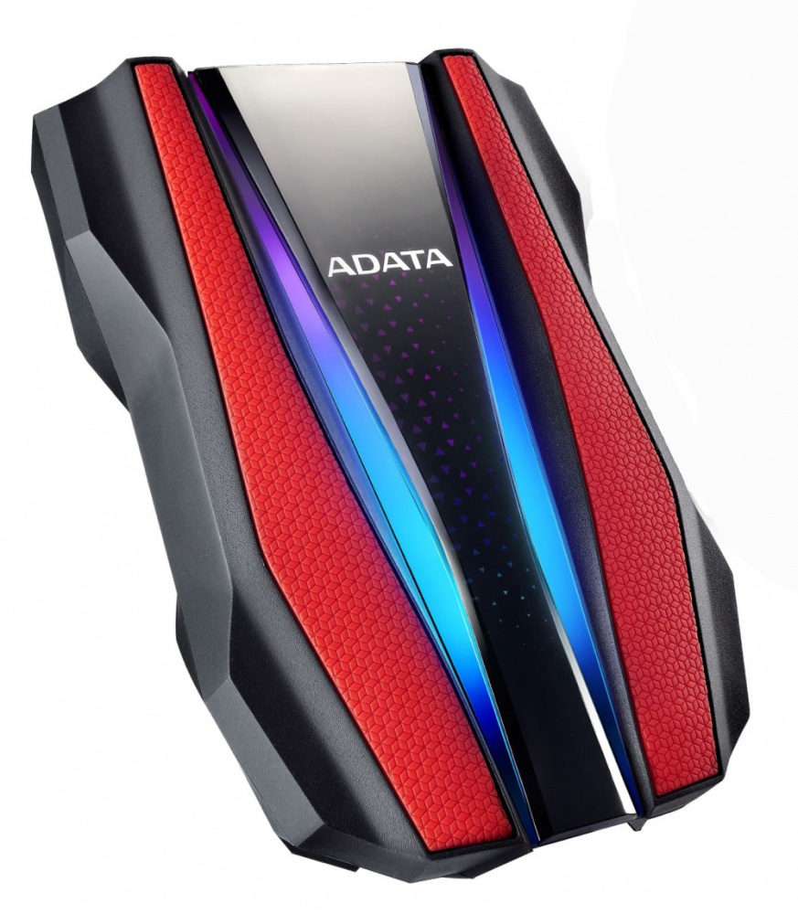 Discos Duros Externos | ADATA AHD770G-1TU32G1-CRD — Disco Duro Externo HD770G RGB 2.5", 1TB, USB, Rojo, A Prueba de Agua, Polvo y Golpes