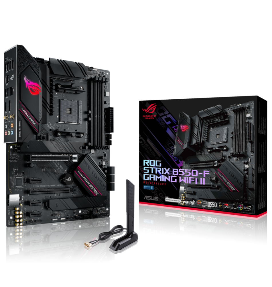 Tarjetas Madre | ASUS 90MB19V0-MVAAY0 — Tarjeta Madre ROG STRIX B550-F GAMING WIFI II, ATX, Socket AM4, AMD B550, 128GB DDR4, HDMI/DP para AMD