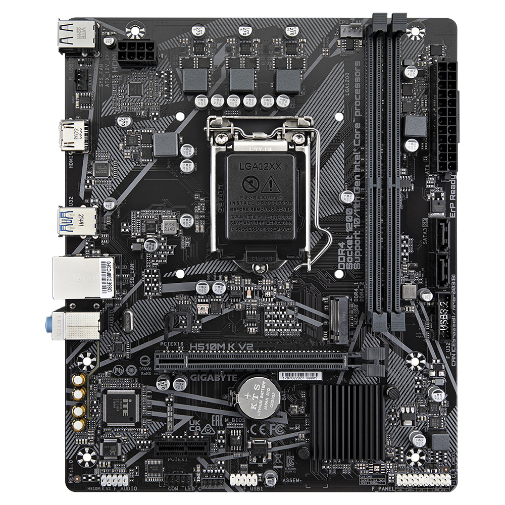 Tarjetas Madre | GIGABYTE H510M K V2 — Tarjeta Madre , Micro-ATX, LGA 1200, Intel H470, 64GB DDR4, HDMI para Intel