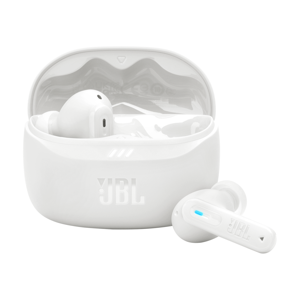 Audífonos Intrauriculares | JBL JBLTBEAM2WHTAM — Audífonos Intrauriculares con Micrófono Tune Beam 2, Inalámbrico, Bluetooth, Cancelación de Ruido, Blanco