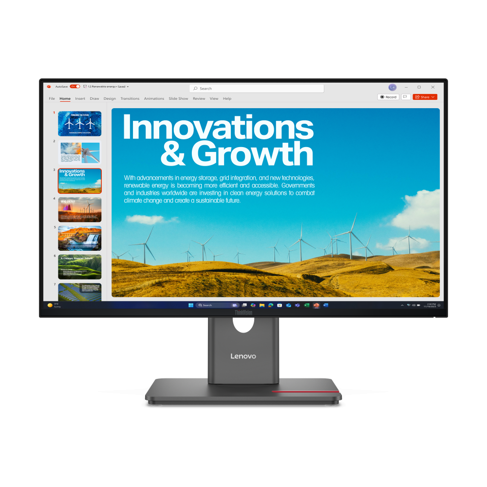 Monitores | LENOVO 64B1GAR1LA — Monitor ThinkVision P24QD-40 LCD IPS 23.8", 2560x1440, 120Hz, HDMI/DisplayPort, Negro