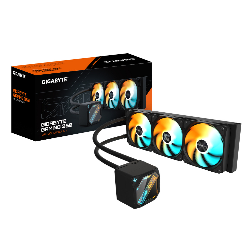 Enfriamiento Líquido | GIGABYTE GP-GIGABYTE GME 360 — GAMING 360 Enfriamiento Líquido para CPU, 3x 120mm, hasta 2200RPM, Negro