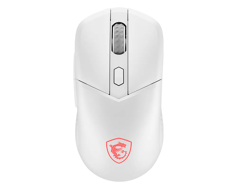 Mouse | MSI VERSA 300 W WHITE — Mouse Gamer Ergonómico VERSA 300, Inalámbrico, Óptico, 8.000DPI, RF Wireless/Bluetooth/USB-A, Blanco