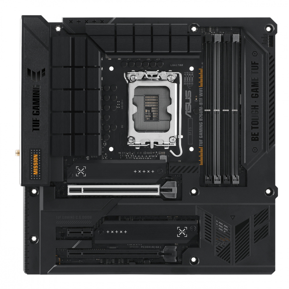 Tarjetas Madre | ASUS 90MB1G50-M0EAY0 — Tarjeta Madre TUF GAMING B760M-BTF WIFI, Micro-ATX, LGA 1700, Intel B760, 192GB DDR5, HDMI/DP para Intel,Requiere Gabinete Compatible con Back-Connect