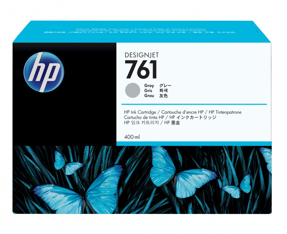 Cartuchos | HP CM995A — Cartucho 761 Gris 400ml