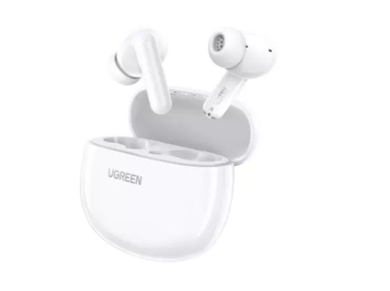 Audífonos Intrauriculares | UGREEN 45110 — Audífonos Intrauriculares con Micrófono HiTune P3, Inalámbrico, Bluetooth, Blanco